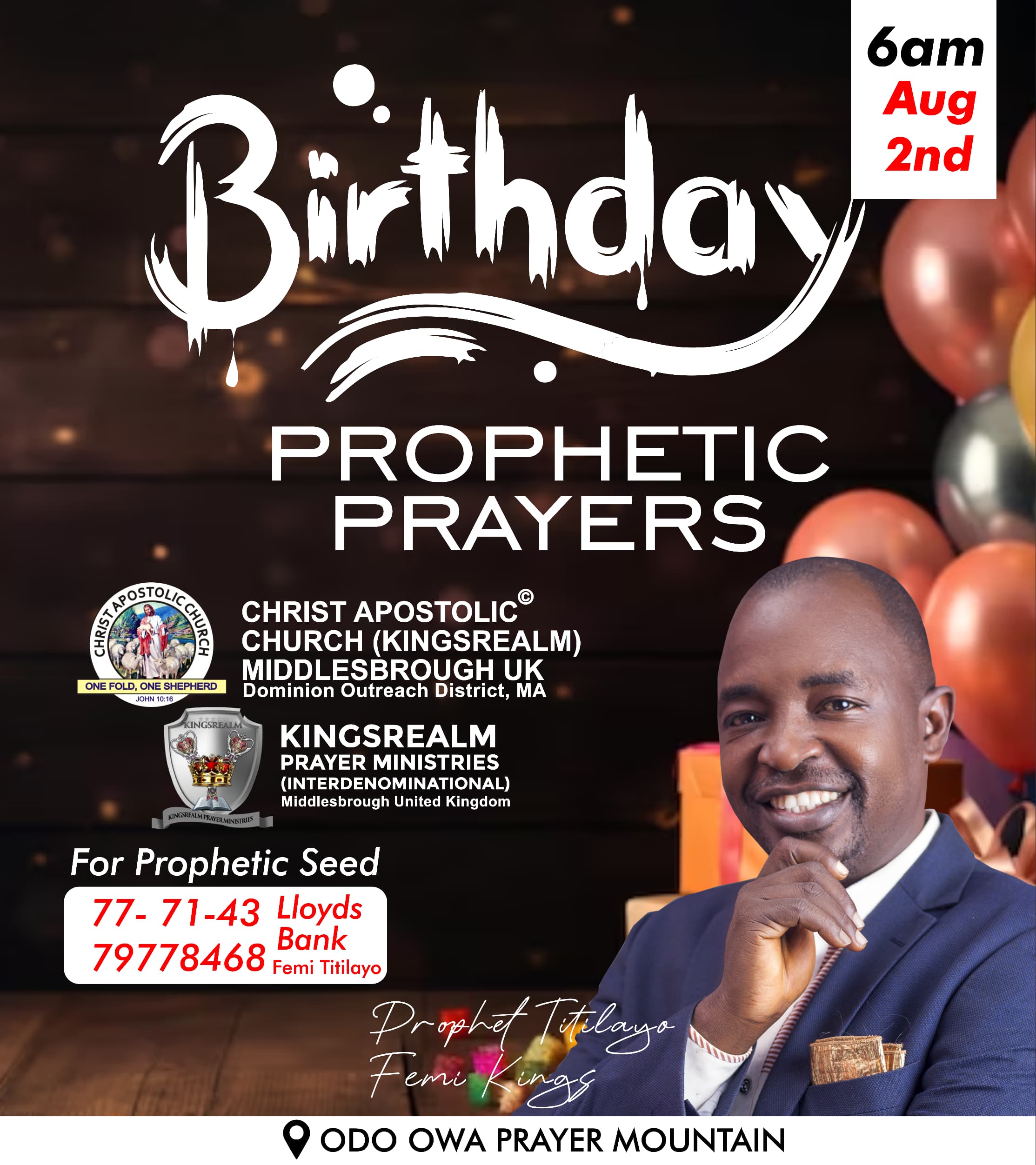 Prophet TFK Birthday