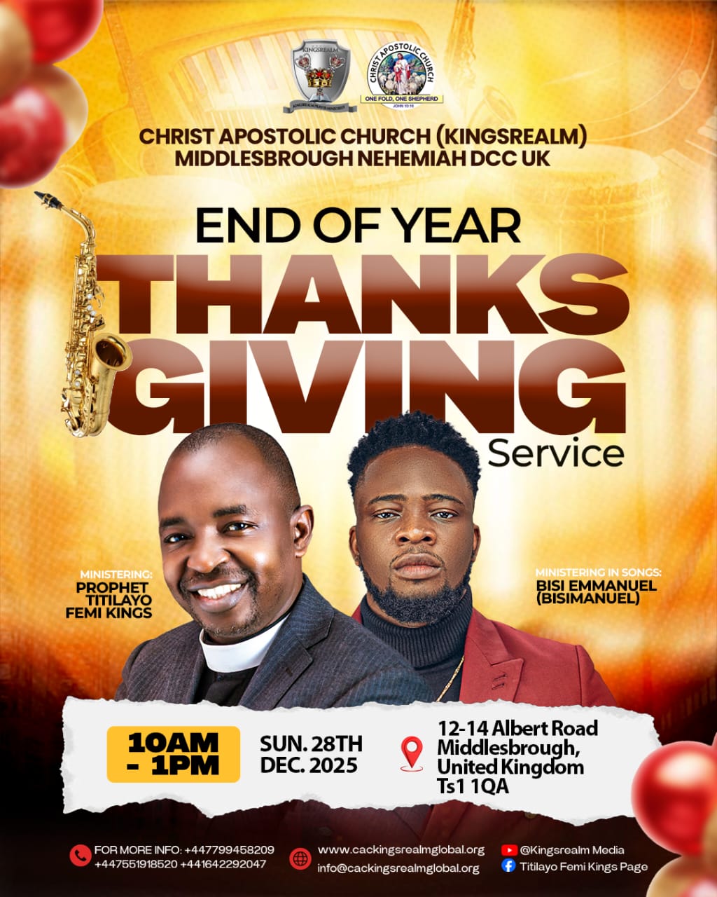 CAC End of the year thanksgiving